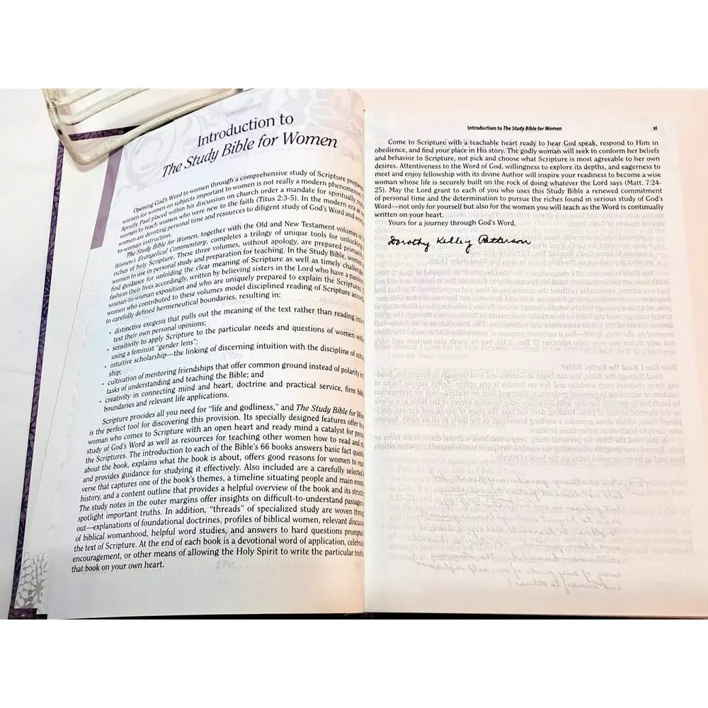 Study Bible for Women: NKJV Edition (2015 1st Ed. Purple HC no DJ)